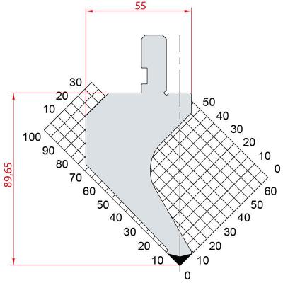 1014: Poinçon 88° r0.8 h89.65