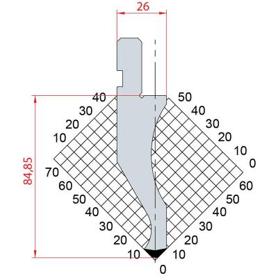 1023: Poinçon 88° r3 h84.85