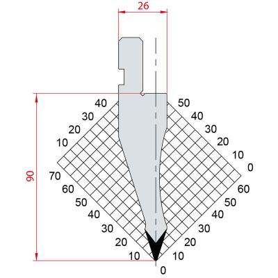 1047: Poinçon 35° r0.8 h 90