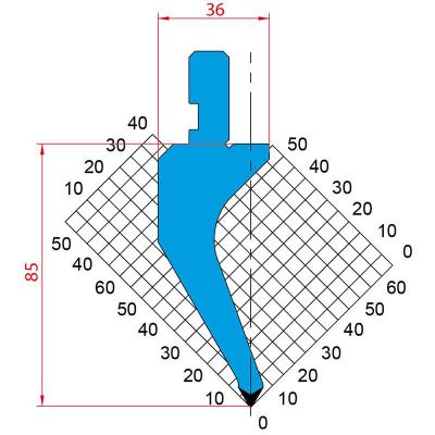 1162: Poinçon 60° r0.8 h85