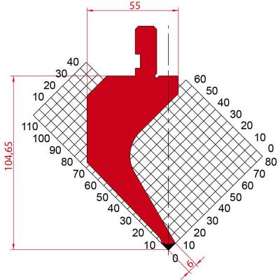 1173: Poinçon 88° r0.8 H104.65