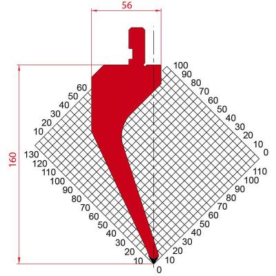 1190: Poinçon 60° r0.8 H 160