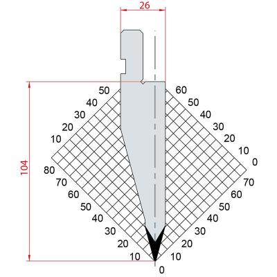 1193: Poinçon 30° r0.6 h 104