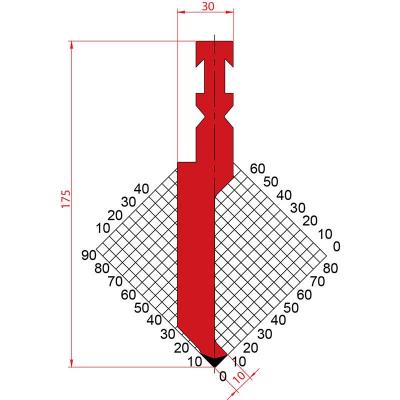 1229: Poinçon 88° r1 h175