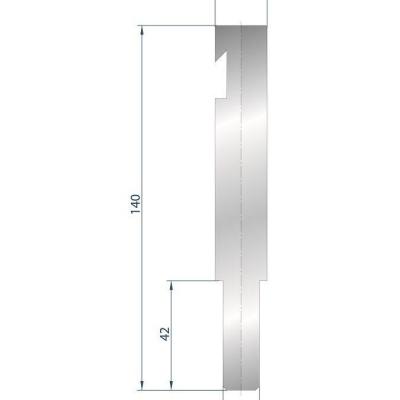 1239: support pour insert à rayonner Bystronic R H 140mm