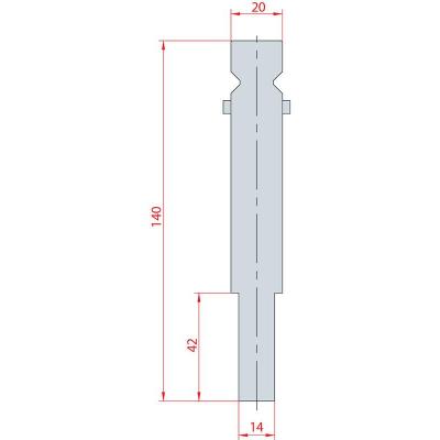 1240: support pour insert à rayonner Trumpf - Wila H 140mm