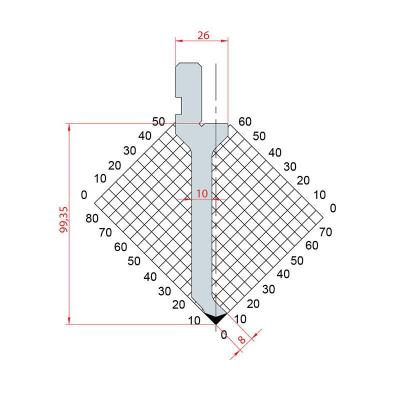 1262: Poinçon 88° r0.25 h99.4