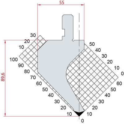 1266: Poinçon 88° r0.25 h89.60