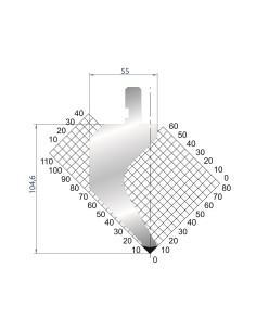 1268: Poinçon 88° r0.25 h 104.60