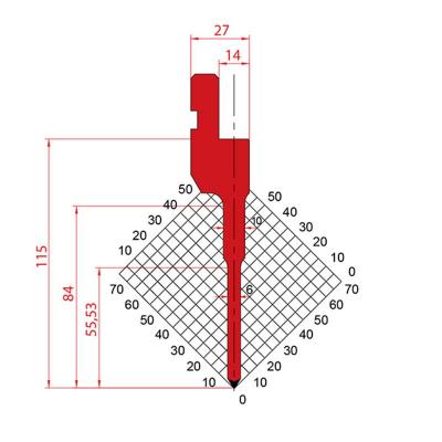 1271: Poinçon 60° r0.6 H115