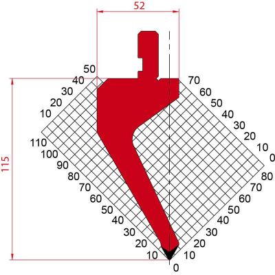 1272: Poinçon 60° r0.8 H 115