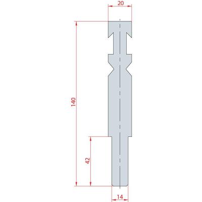 1273: support pour insert à rayonner Beyeler RFA H 140mm