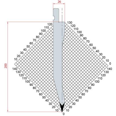 1292: Poinçon 30° r0.5 h 200