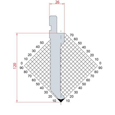 1309: Poinçon 85° r0.8 h 120