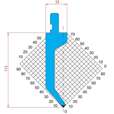 1312: Poinçon 85° r0.6 h115