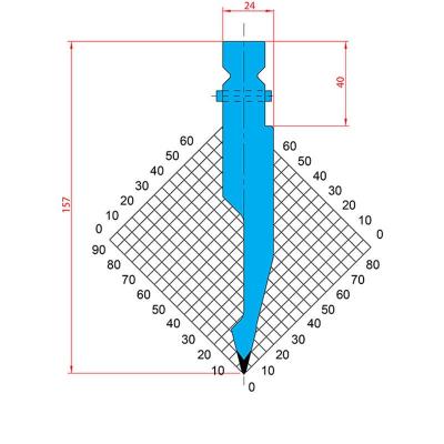 1313: Poinçon 28° r1 h 157mm