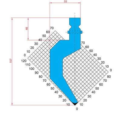 1314: Poinçon 86° r1 h 157mm