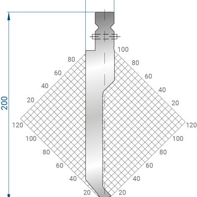 1330: Poinçon 80° r1 h200