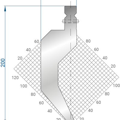 1332: Poinçon 80° r3 h200