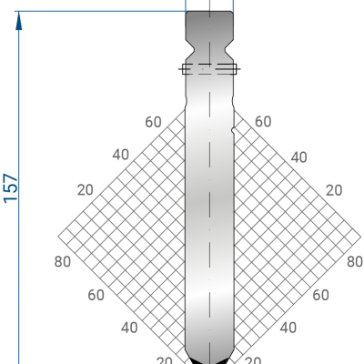 1334: Poinçon 60° r3 h157