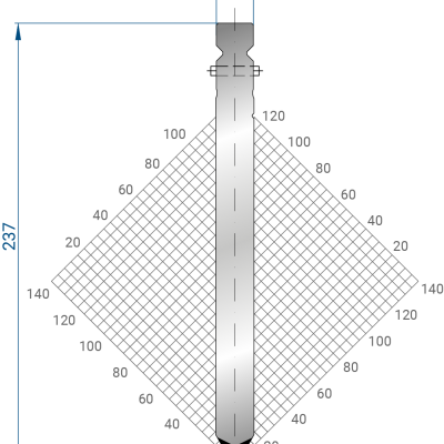 1336: Poinçon 60° r3 h237