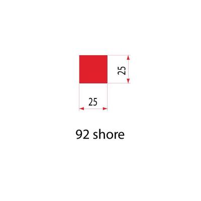 2101: Insert uréthane plein 25x25 mm