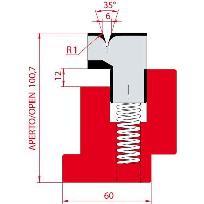 3037/6: Matrice à écraser, V6 à 35°