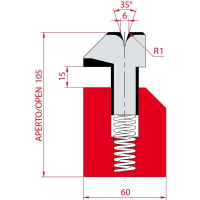 3039: Matrice à écraser, V6 à 35°