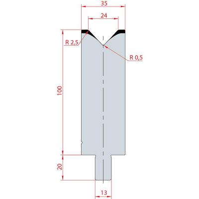 3129: Matrice Trumpf Wila V:24 à 86° H: 100