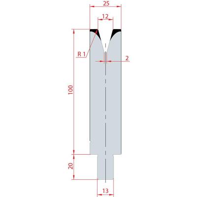 3139: Matrice Trumpf Wila V:12 à 30° H: 100