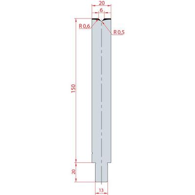 3143: Matrice Trumpf Wila V:6 à 86° H: 150