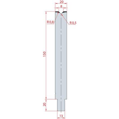 3144: Matrice Trumpf Wila V:8 à 86° H: 150