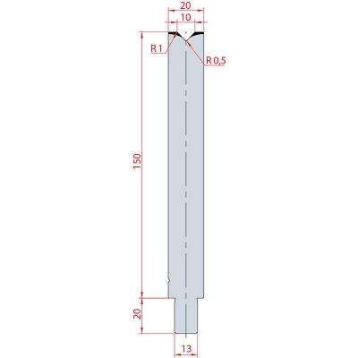 3145: Matrice Trumpf Wila V:10 à 86° H: 150