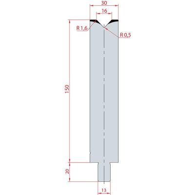 3147: Matrice Trumpf Wila V:16 à 86° H: 150