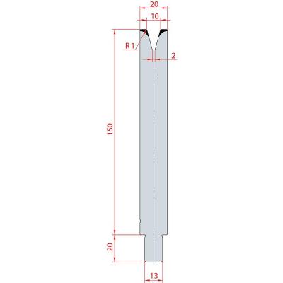 3152: Matrice Trumpf Wila V:10 à 30° H: 150