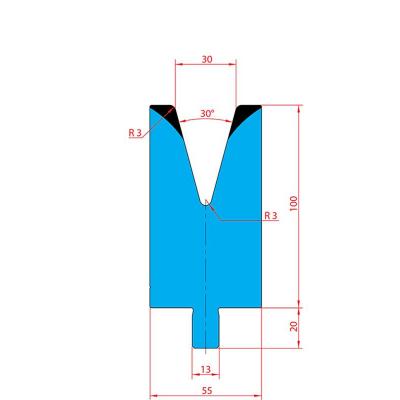 3213: Matrice Trumpf Wila V:30 à 30° H: 100