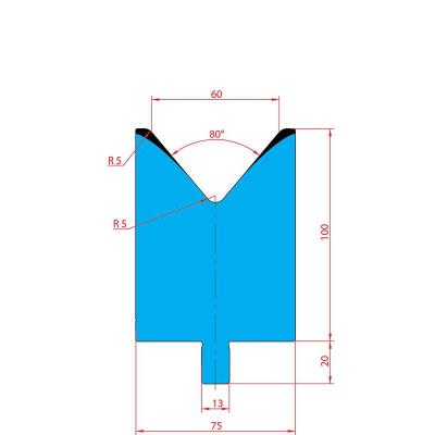 3219: Matrice Trumpf Wila V:60 à 80° H: 100