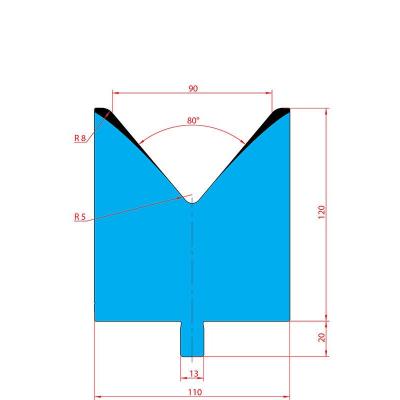 3222: Matrice Trumpf Wila V:90 à 80° H: 100