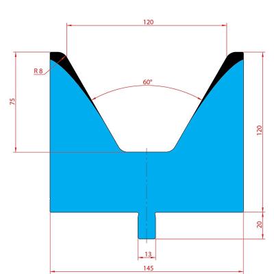 3224: Matrice Trumpf Wila V:120 à 60° H: 100