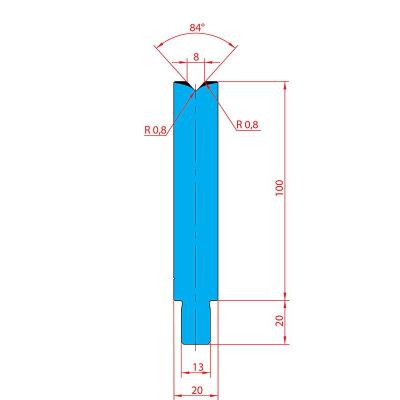 3226: Matrice Trumpf Wila V:8 à 84° H: 100