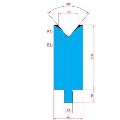 3232: Matrice Trumpf Wila V:30 à 80° H: 100