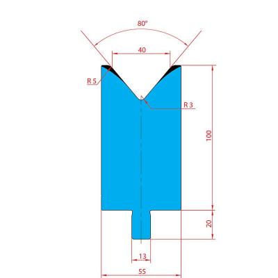 3233: Matrice Trumpf Wila V:40 à 80° H: 100