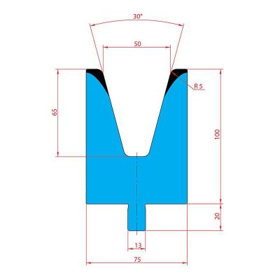 3235: Matrice Trumpf Wila V:50 à 30° H: 100