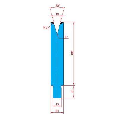 3238: Matrice Trumpf Wila V:10 à 30° R3 H: 100