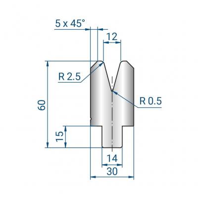 3330: Matrice AFH V12 30°