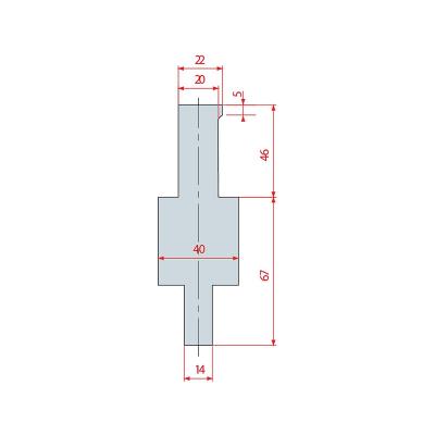 4193: Adaptateur poinçon Amada pour machine montage BEYELER 