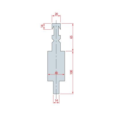 4214: Adaptateur poinçon Amada pour machine montage BEYELER 