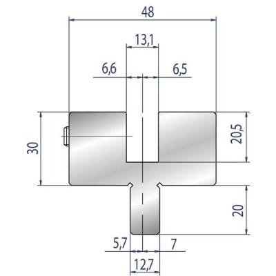 4305: Adaptateur matrice Beyeler ou Trumpf pour machine LVD