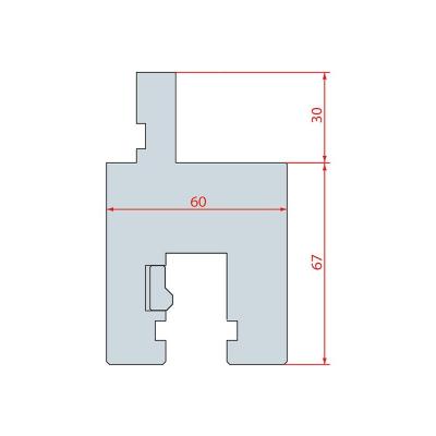 4362: Adaptateur poinçon Trumpf Wila pour machine Amada Promecam