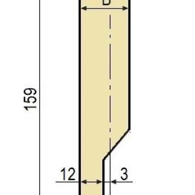 E10W: Poinçon 78° r1 h 159 mm